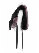 Punk Artificial Leather Knitted Fabric Belt Decoration Zipper Hooded Loose Comfortable Female Woollen Coat