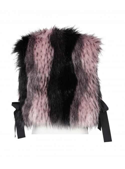 Punk Artificial Leather Knitted Fabric Belt Decoration Zipper Hooded Loose Comfortable Female Woollen Coat