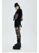 Punk Artificial Leather Knitted Fabric Belt Decoration Zipper Hooded Loose Comfortable Female Woollen Coat