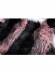 Punk Artificial Leather Knitted Fabric Belt Decoration Zipper Hooded Loose Comfortable Female Woollen Coat