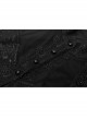 Gorgeous Gothic Stretch-Knit Printed Splicing Mesh Shoulder Jacquard Off The Shoulder Tie Rope Female Shirt