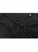 Embossed Knitting Gothic Beautifully Hollowed Applique Cross Webbing Pleated Lace Flared Sleeves Hooded Long Female Coat