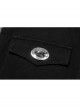 Punk Simple Daily Elastic Twill Fabric Featured Flap Pocket Metal Accessories Black Sleeveless Male Vest
