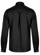 Delicate Decals Placket Pleated Ruffle Simple Black Long Sleeve Gothic Male Shirt