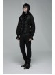 Gothic Noble Jacquard Embroidery Pleated Ruffle Delicate Buttons Decoration Black Vest
