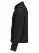 Punk Washed Aged Texture Rough Grain Splicing Mesh Metal Buttonholes Zipper Trim Long Sleeve Male Coat