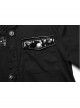 Simple Modeling Elastic Cotton-Twill Fabric Spliced Diamond Mesh Asymmetrical Personality Punk Short Sleeve Male Shirt