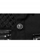Simple Modeling Elastic Cotton-Twill Fabric Spliced Diamond Mesh Asymmetrical Personality Punk Short Sleeve Male Shirt