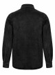 Punk Cotton No Elasticity Personality Skull Skeleton Embroidery Shoulder Rivet Decoration Long Sleeve Male Shirt