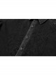 Punk Cotton No Elasticity Personality Skull Skeleton Embroidery Shoulder Rivet Decoration Long Sleeve Male Shirt