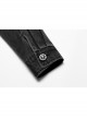 Punk Cotton No Elasticity Personality Skull Skeleton Embroidery Shoulder Rivet Decoration Long Sleeve Male Shirt