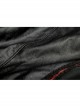 Gothic Pattern Leather Inlaid Red Fabric Metal Button Decoration Ruffled Hem Luxury Male Sleeveless Vest