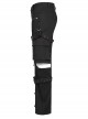 Punk Detachable Micro-Elasticity Loose Personality Metal Zipper Eyelet Trim Black Male Trousers