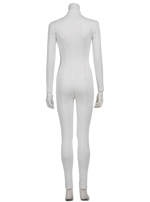 Black Widow Yelena Belova White Bodysuit Set Halloween Cosplay Costume White Bodysuit