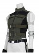 Black Widow Yelena Belova White Bodysuit Set Halloween Cosplay Costume Army Green Vest