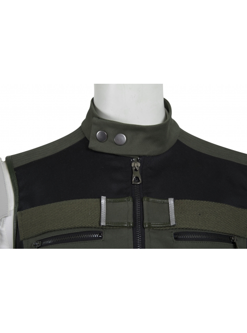 Black Widow Yelena Belova White Bodysuit Set Halloween Cosplay Costume Army Green Vest