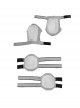 Black Widow Yelena Belova White Bodysuit Set Halloween Cosplay Accessories White Shoulder Guards And Elbow Guards