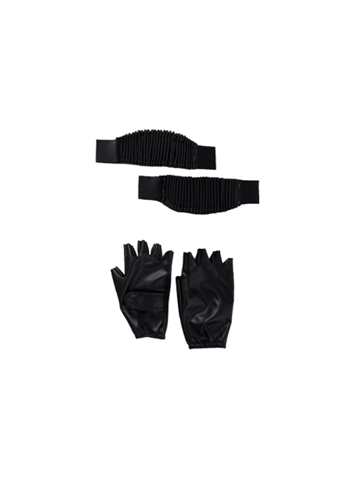 Black Widow Yelena Belova White Bodysuit Set Halloween Cosplay Accessories Black Wrist Guards And Gloves