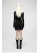 Punk Irregularity Tight Sexy Asymmetric Hem Off The Shoulder Long Sleeve Dress