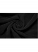 Black Irregular Multi-Piece  Ruffles Tassel Design Elasticity Cross-Rope Engraved Pendant Punk Long Skirt
