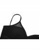 Black Punk Slim Fit Sexy Knitting Metal Heart Buckle Decoration Adjustable Shoulder Straps Female Crop Top