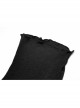 Punk Elasticity Soft Modal Cotton Pleated Asymmetric Butterfly Design Chain Buckle Black Long Sleeve T-Shirt