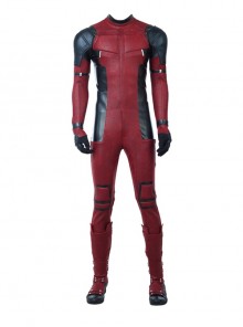 Deadpool 2 Deadpool Wade Winston Wilson Halloween Cosplay Costume Red Black Bodysuit