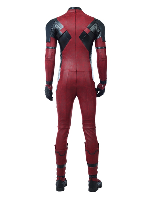 Deadpool 2 Deadpool Wade Winston Wilson Halloween Cosplay Costume Red Black Bodysuit