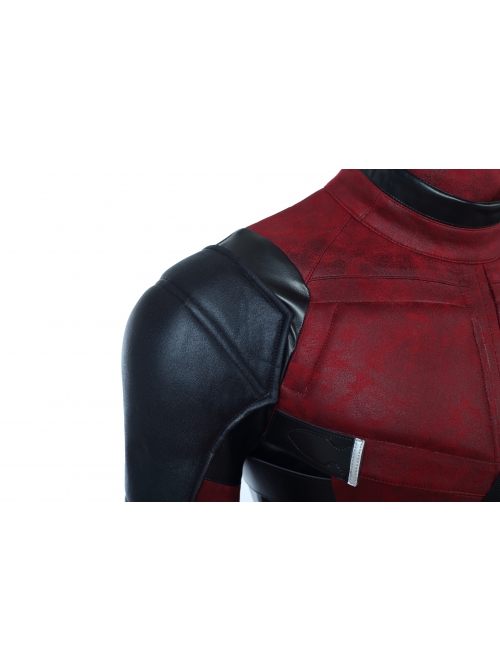 Deadpool 2 Deadpool Wade Winston Wilson Halloween Cosplay Costume Red Black Bodysuit