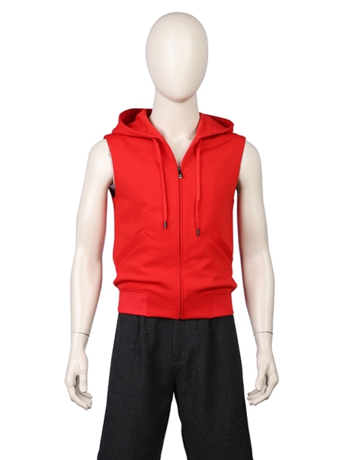 Spider-Man Into The Spider-Verse Spider-Man Miles Morales Halloween Cosplay Costume Red Vest Hoodie