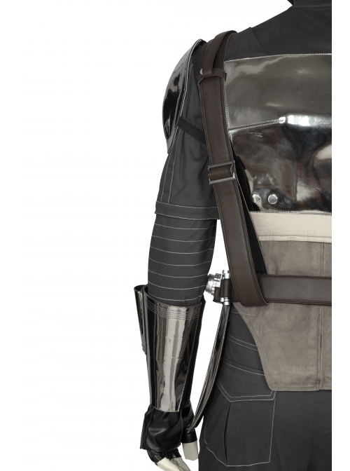 Crisis On Infinite Earths The Mandalorian Halloween Cosplay Costume Gray Silver Vest