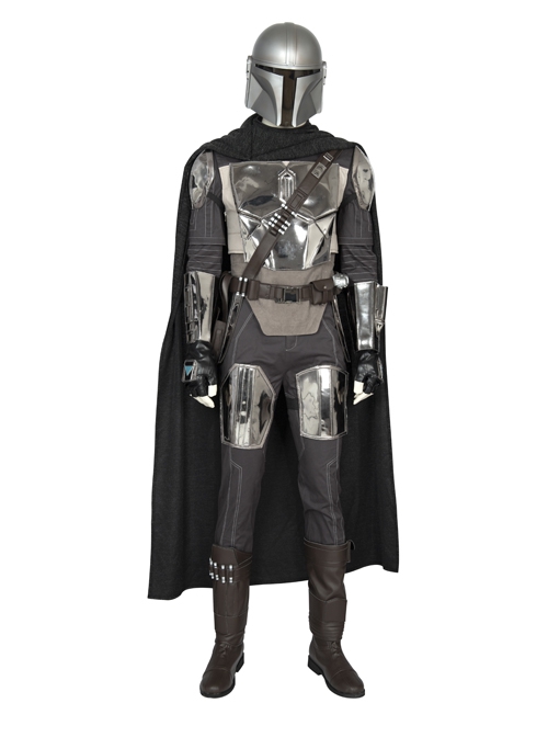 Crisis On Infinite Earths The Mandalorian Halloween Cosplay Costume Gray Silver Vest