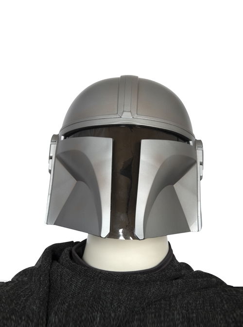 Crisis On Infinite Earths The Mandalorian Halloween Cosplay Accessories Silver Helmet