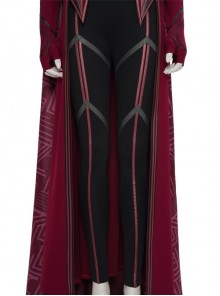 Wanda Vision Scarlet Witch Wanda Django Maximoff Battle Suit Halloween Cosplay Costume Second Version Black Pants