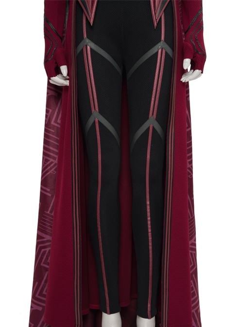 Wanda Vision Scarlet Witch Wanda Django Maximoff Battle Suit Halloween Cosplay Costume Second Version Black Pants