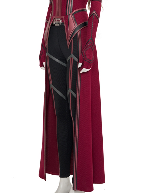 Wanda Vision Scarlet Witch Wanda Django Maximoff Battle Suit Halloween Cosplay Costume Second Version Black Pants