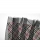 Punk Cotton Splicing Mesh Sweet Pink Plaid Personalized Pocket Decoration Waist Short Skirt