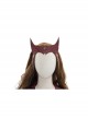 Wanda Vision Scarlet Witch Wanda Django Maximoff Battle Suit Halloween Cosplay Accessories Second Version Red Headgear