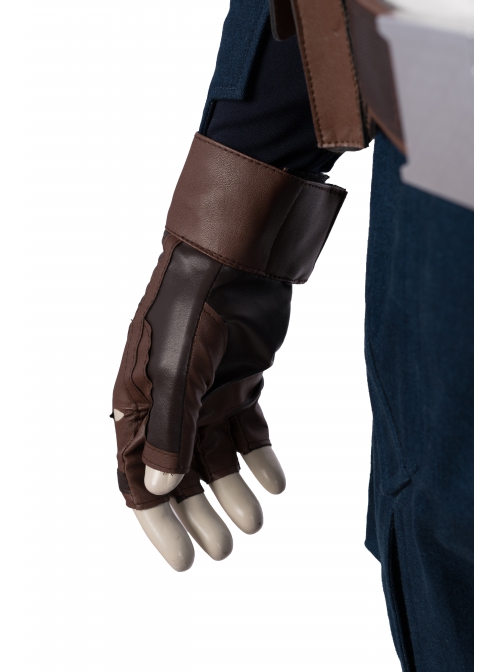 Avengers Endgame Captain America Steve Rogers Battle Suit Halloween Cosplay Accessories Brown Gloves
