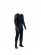 Avengers Endgame Captain America Steve Rogers Battle Suit Halloween Cosplay Costume Blue Bottomed Top