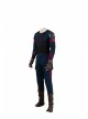 Avengers Endgame Captain America Steve Rogers Battle Suit Halloween Cosplay Costume Blue Bottomed Top