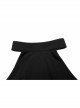 Gothic Dark Personality Black Gradient Jacquard Lace Trim Sexy Waist Irregular Sleeveless Long Dress
