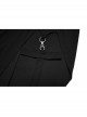Gothic Dark Personality Black Gradient Jacquard Lace Trim Sexy Waist Irregular Sleeveless Long Dress