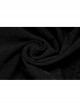 Black Chinese Style Jacquard Elasticity Fabric Puff Sleeves Pleated Waist Design Decorative Webbing Punk Short Dress