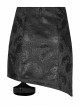 Punk Chinese Style Exquisite Dragon Pattern Jacquard Irregular Detachable Leg Loop Straight Simple Black Skirt