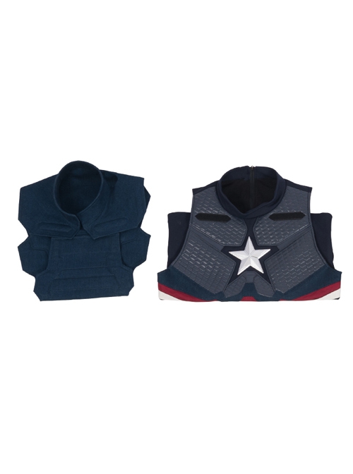 Avengers Endgame Captain America Steve Rogers Battle Suit Halloween Cosplay Costume Vest