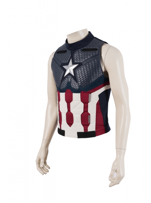 Avengers Endgame Captain America Steve Rogers Battle Suit Halloween Cosplay Costume Vest