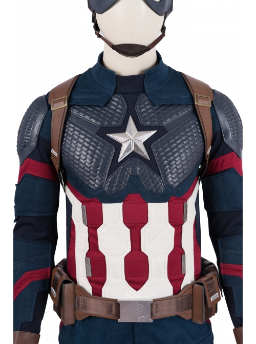 Avengers Endgame Captain America Steve Rogers Battle Suit Halloween Cosplay Costume Vest