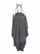The Mandalorian Season 2 Ahsoka Tano Halloween Cosplay Costume Gray Cloak