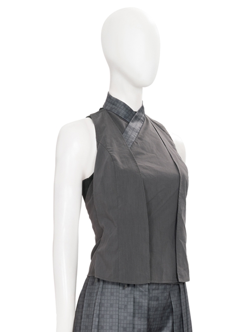 The Mandalorian Season 2 Ahsoka Tano Halloween Cosplay Costume Gray Top